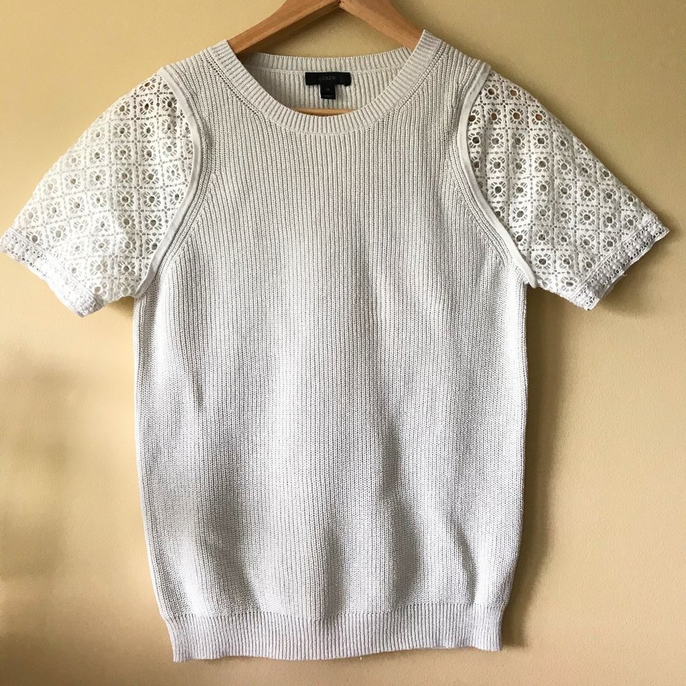 J Crew short-sleeve knit top